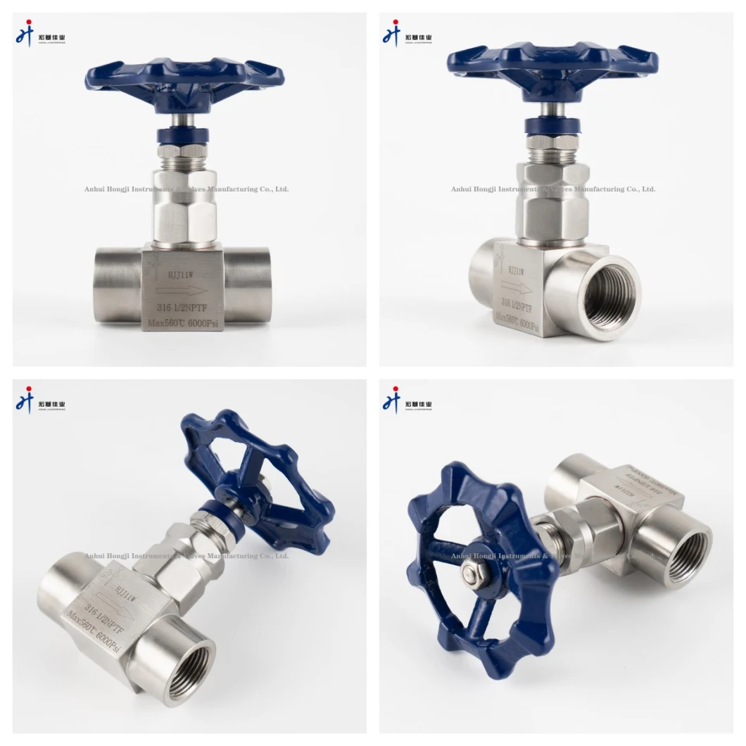 Forged High-Pressure Stainless Steel Needle Valve with Female NPT (Handwheel)