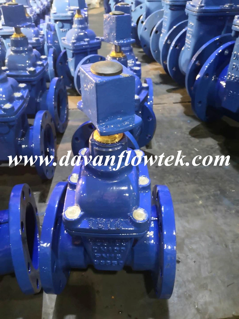 DN 1200 Ductile Iron Ggg50 Rubber Wedge Resilient Seat Gear Operated Water P16 DIN Standard Gate Valve